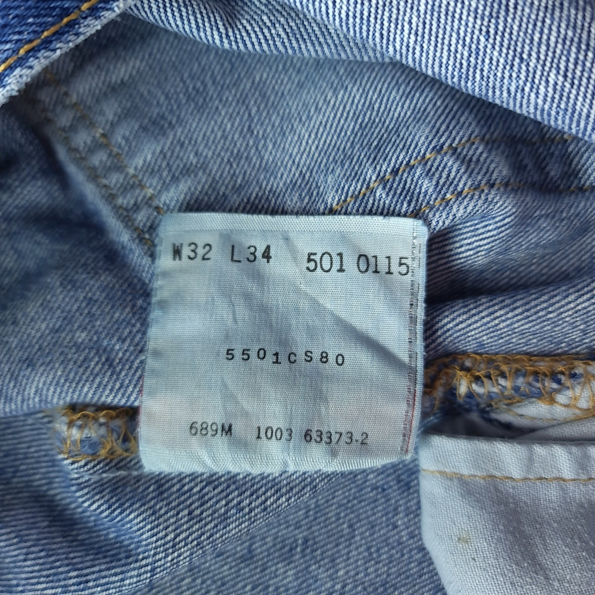 Y2K Levi's 501 Distressed Rinsed Indigo Jeans