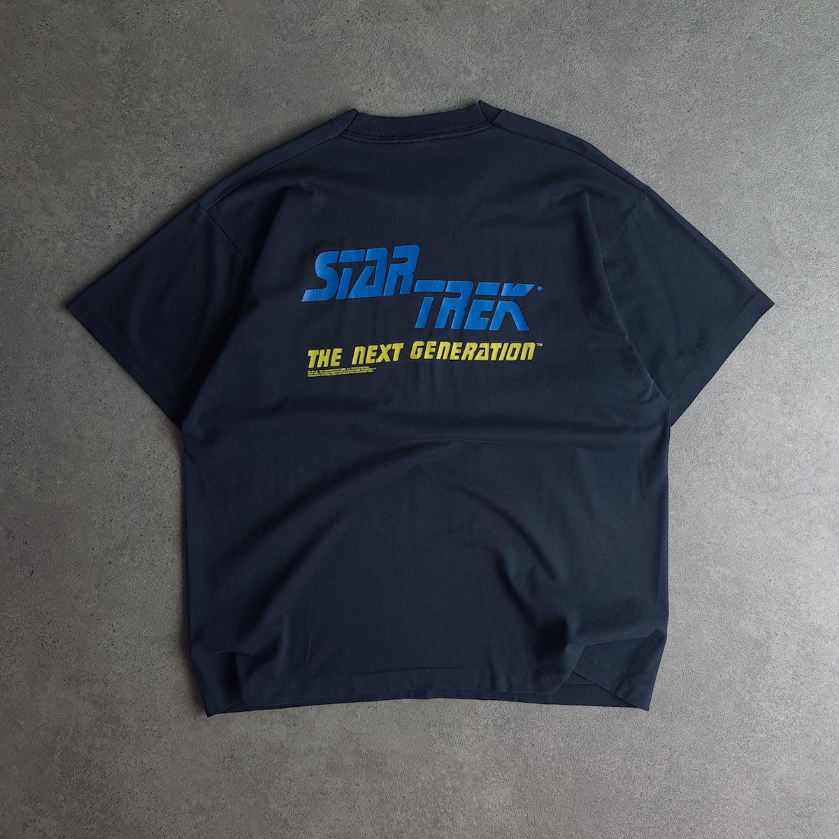 Vintage 1992 Star Trek The Next Generation Klingon Logo T-Shirt
