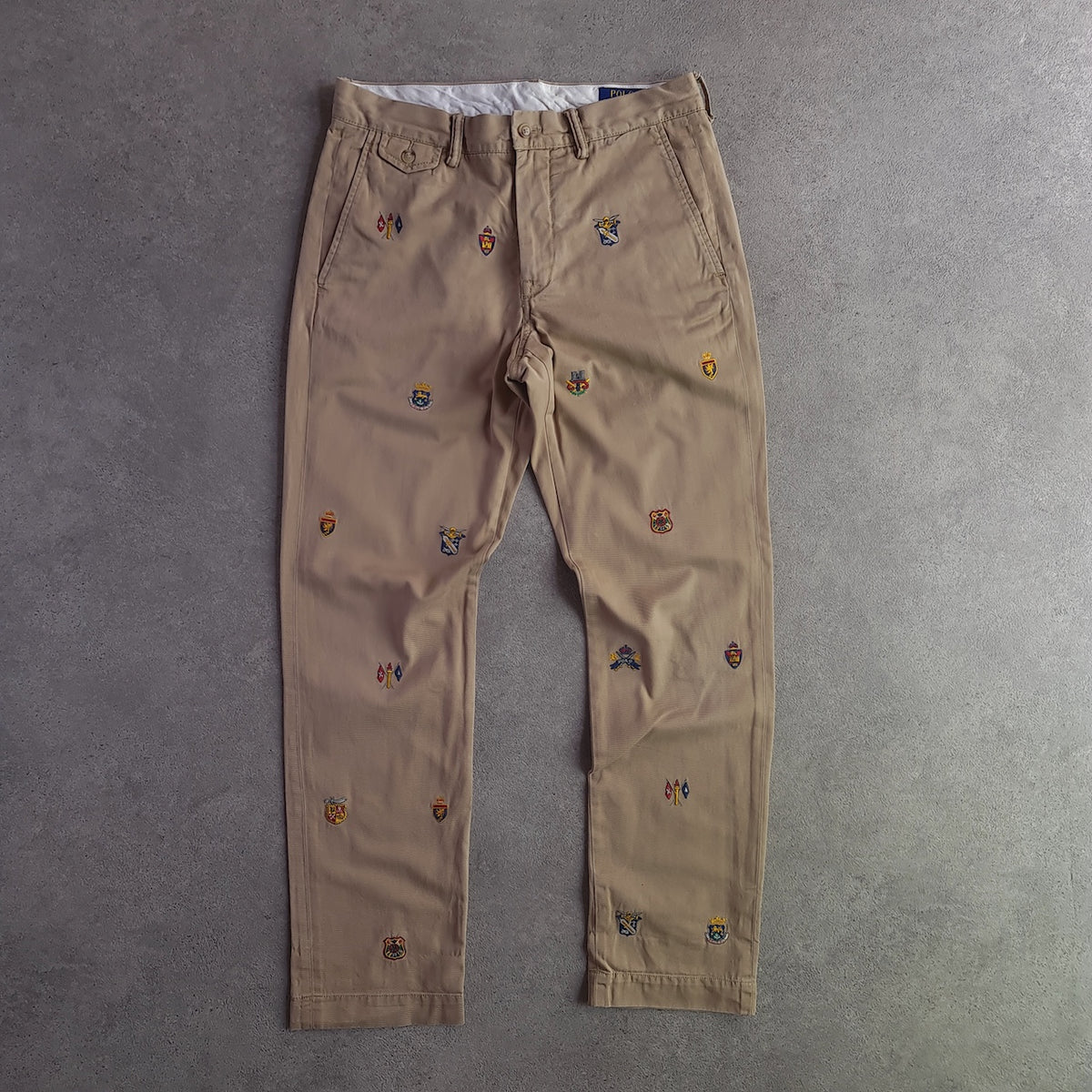 Polo Ralph Lauren Bedford Straight Fit Embroidered Chino Trousers