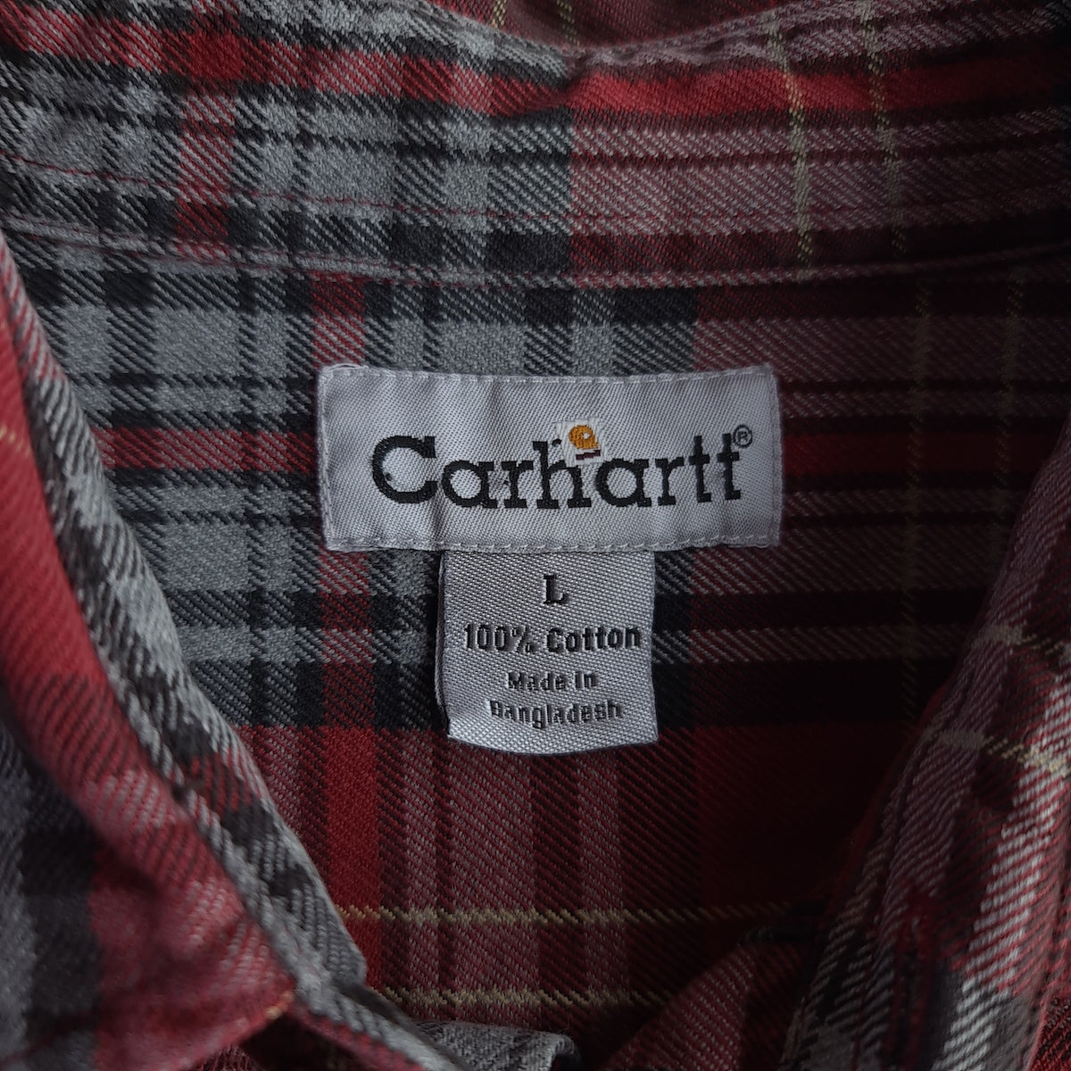 Y2K Carhartt Plaid Flannel Long Sleeve Shirt