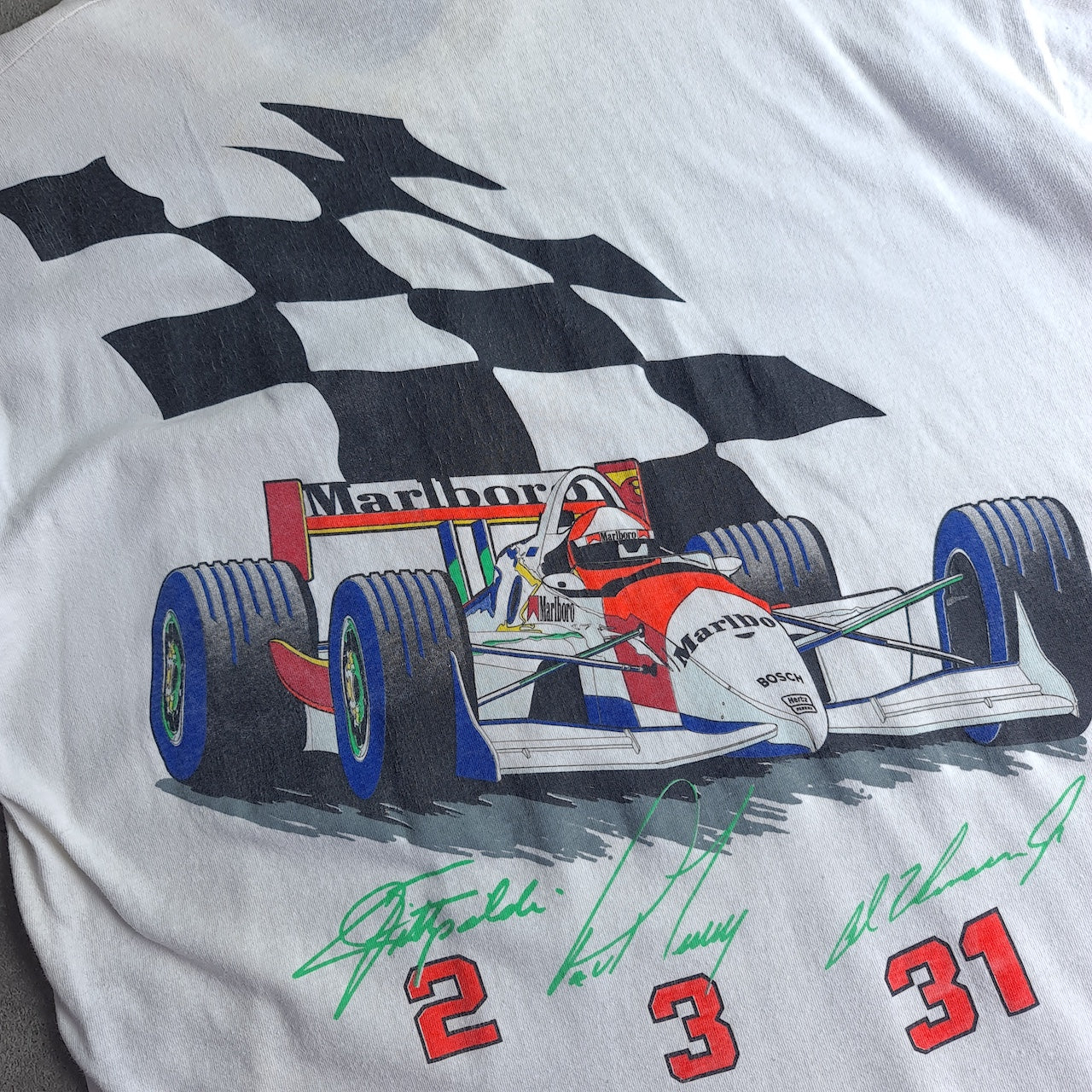 Vintage 1994 Marlboro Elkhart Lake Racing T-Shirt