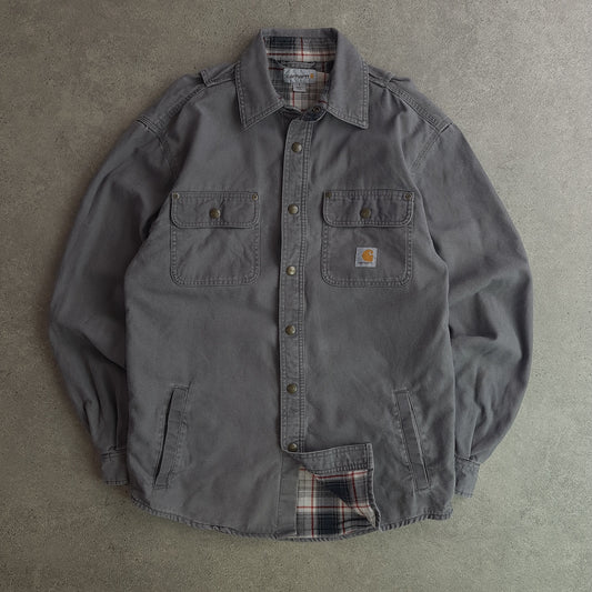 Carhartt Denim Snap Front Shirt Jacket
