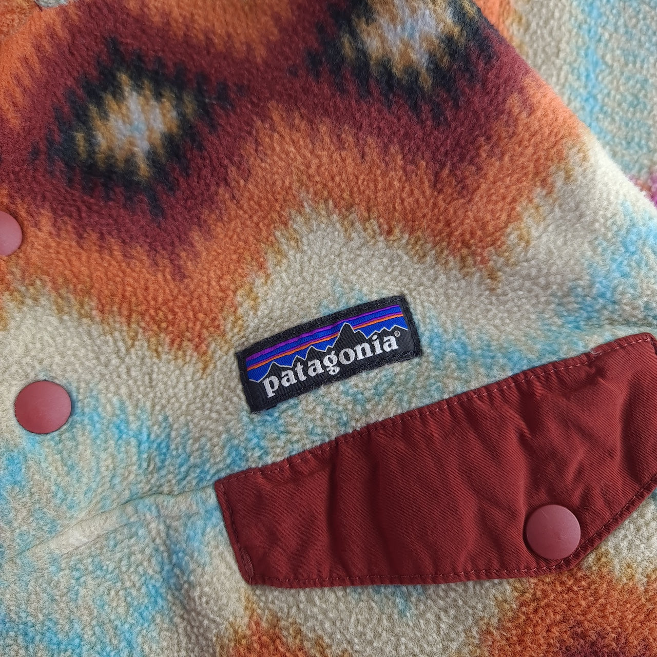 Patagonia Patterned Synchilla Snap T Fleece