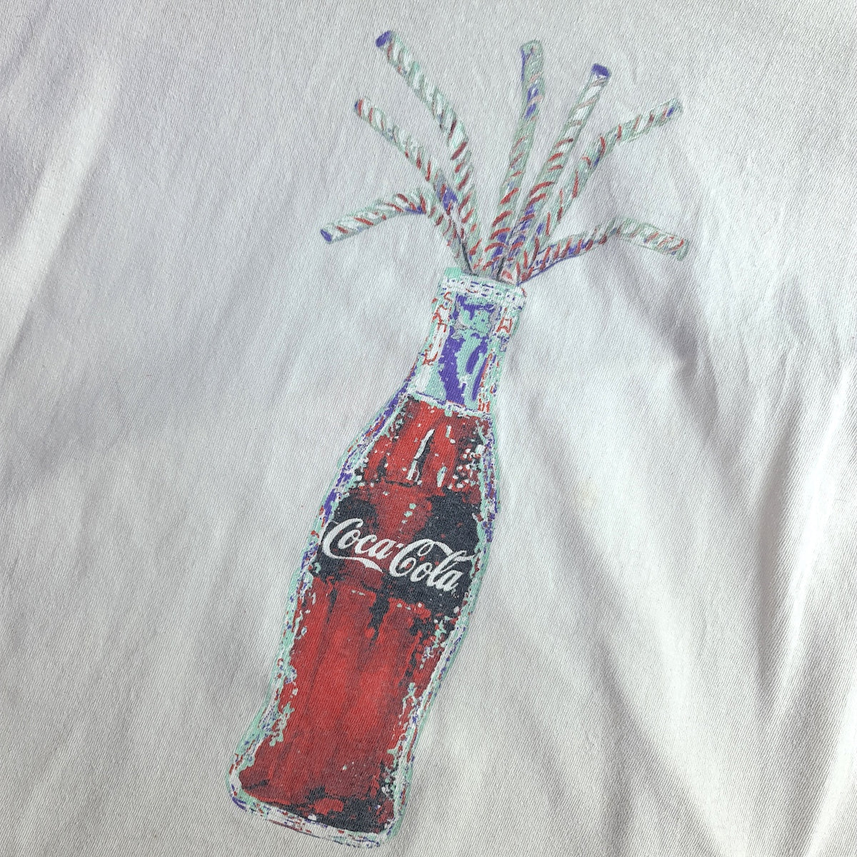 Vintage 90s Coca-Cola Bottle Back Print T-Shirt