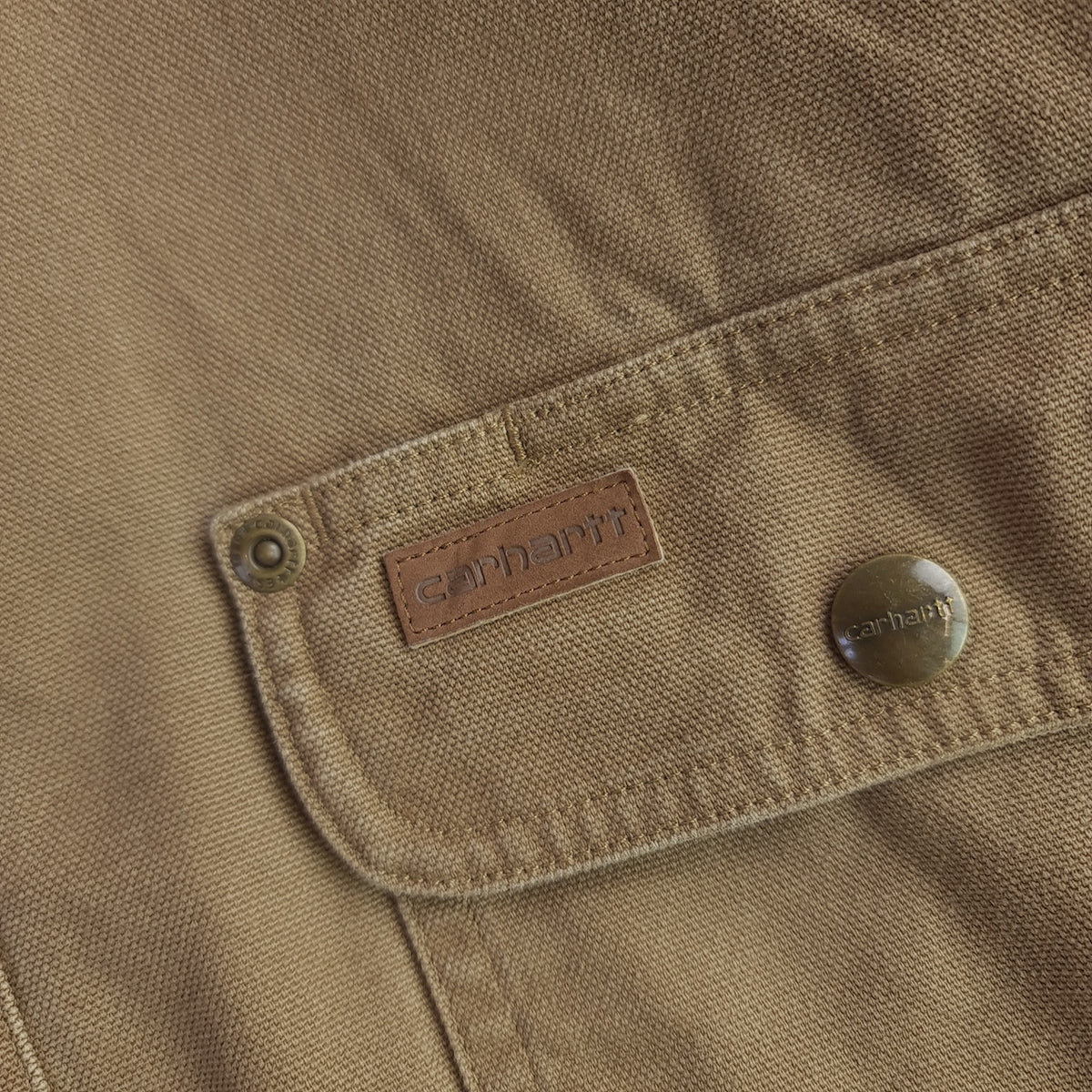 Carhartt Denim Snap Front Shirt Jacket
