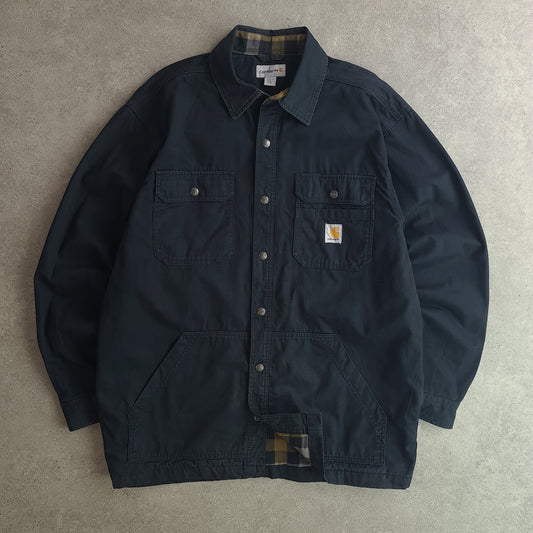 Carhartt Denim Snap Front Shirt Jacket