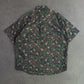 Vintage Columbia Short Sleeve Fishing Patterned Shirt