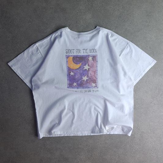 Vintage Shoot for The Moon Back Print T-Shirt