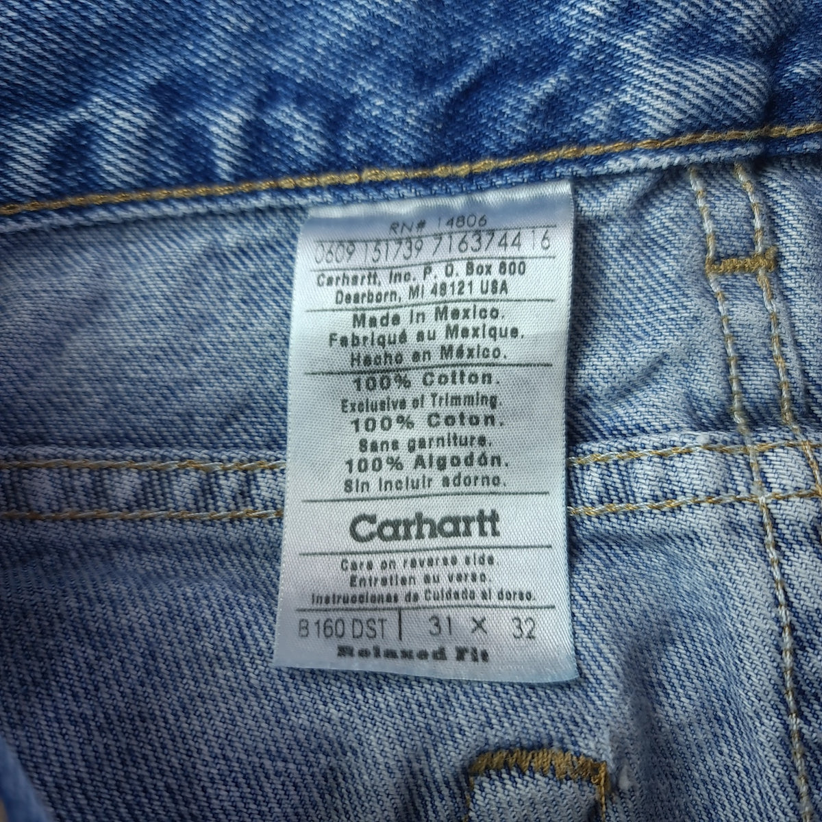 Y2K Carhartt B160 Relaxed Fit Jeans