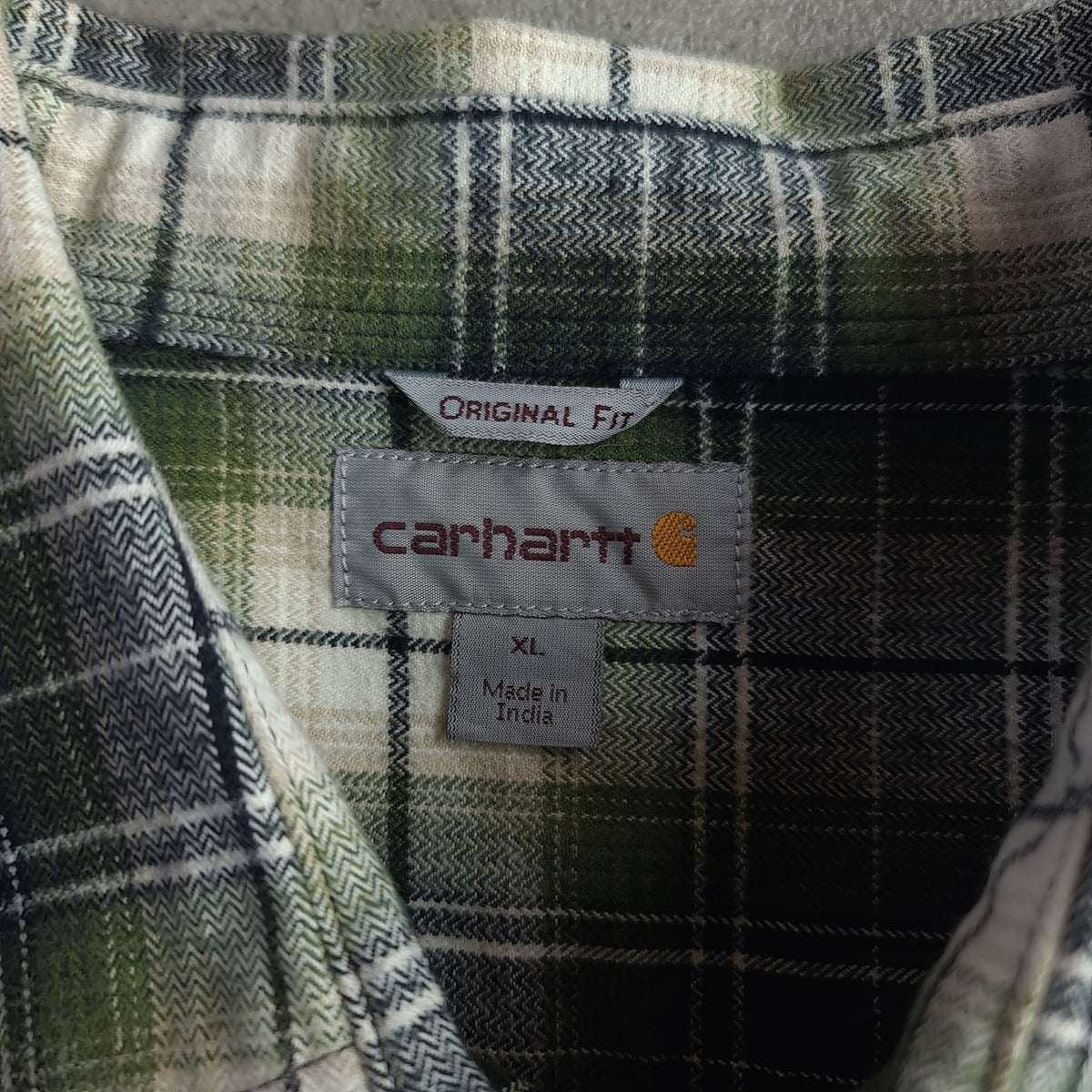 Carhartt Original Fit Plaid Heavyweight Flannel Shirt