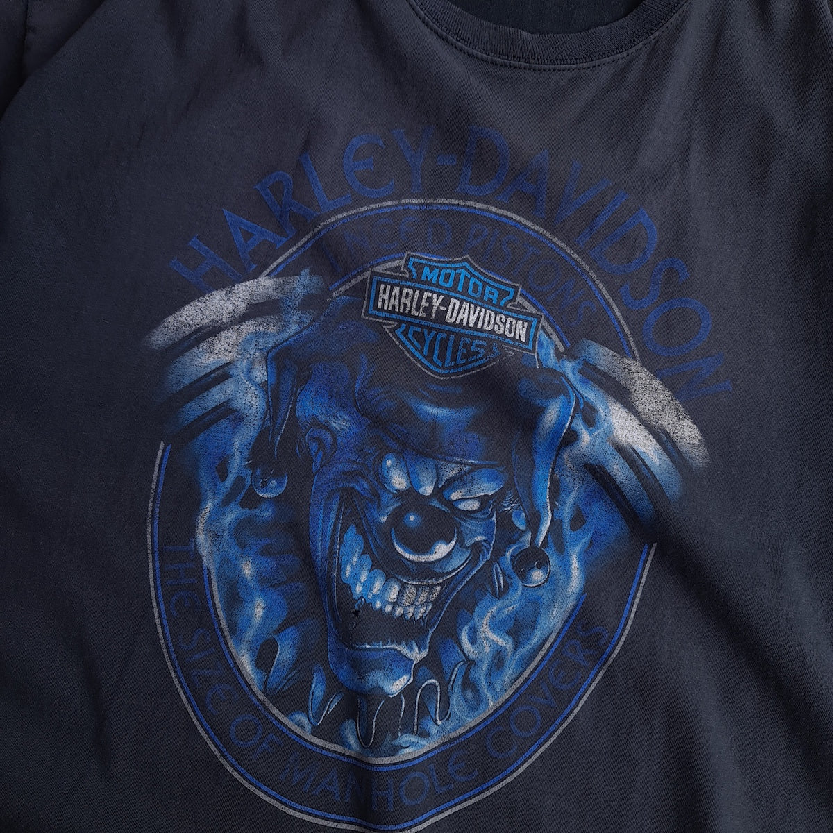Y2K Harley Davidson Print T-Shirt