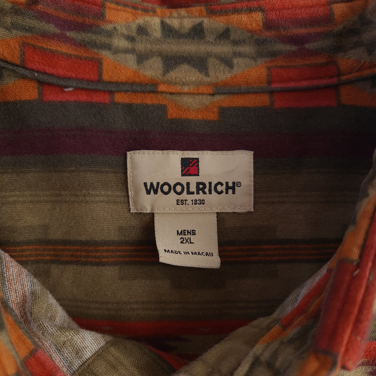 Woolrich Long Sleeve Aztec Patterned Shirt