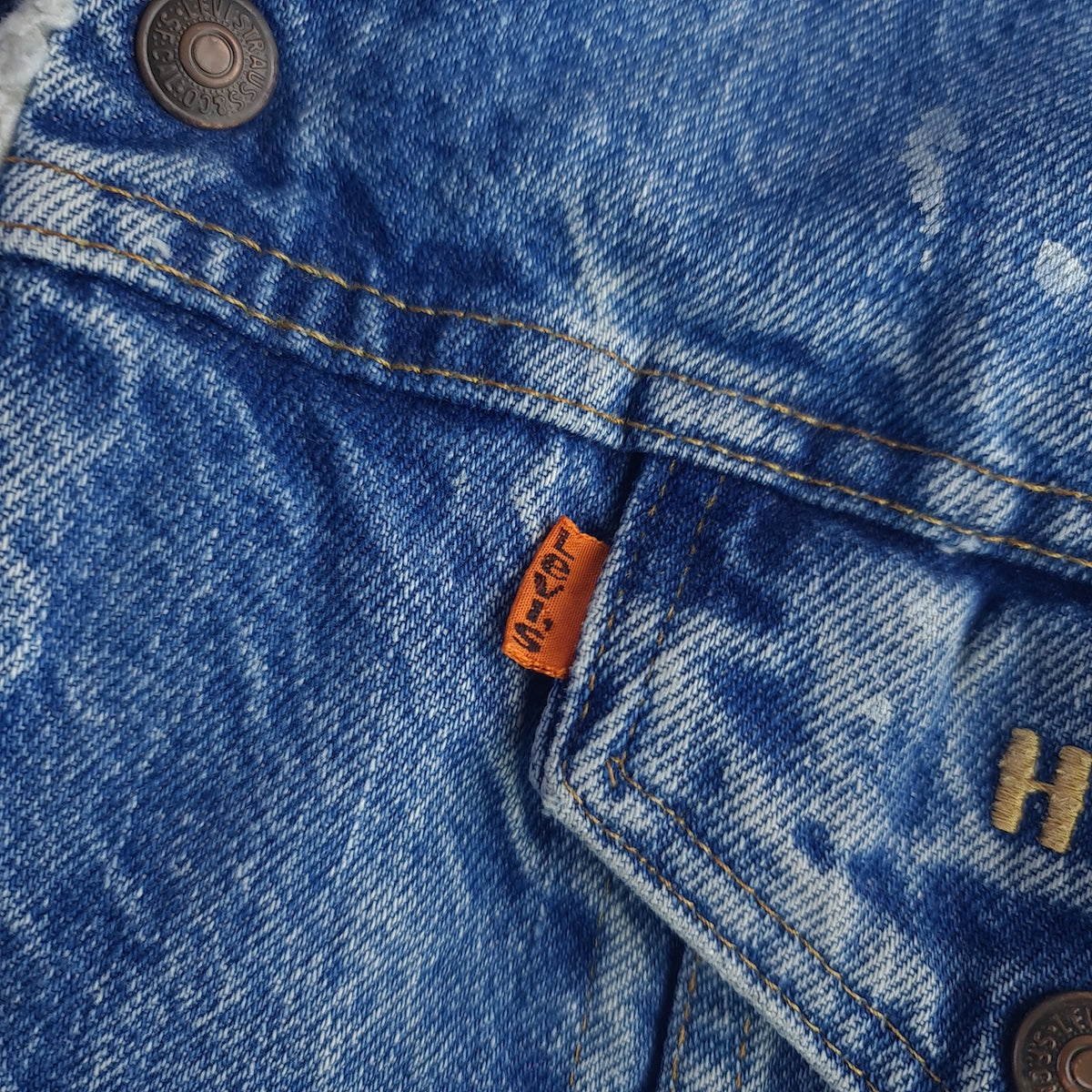 Vintage 80s Levi's Sherpa Lined Denim Jacket