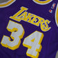 LA Lakers Champion NBA Basketball Jersey - O'Neal 34