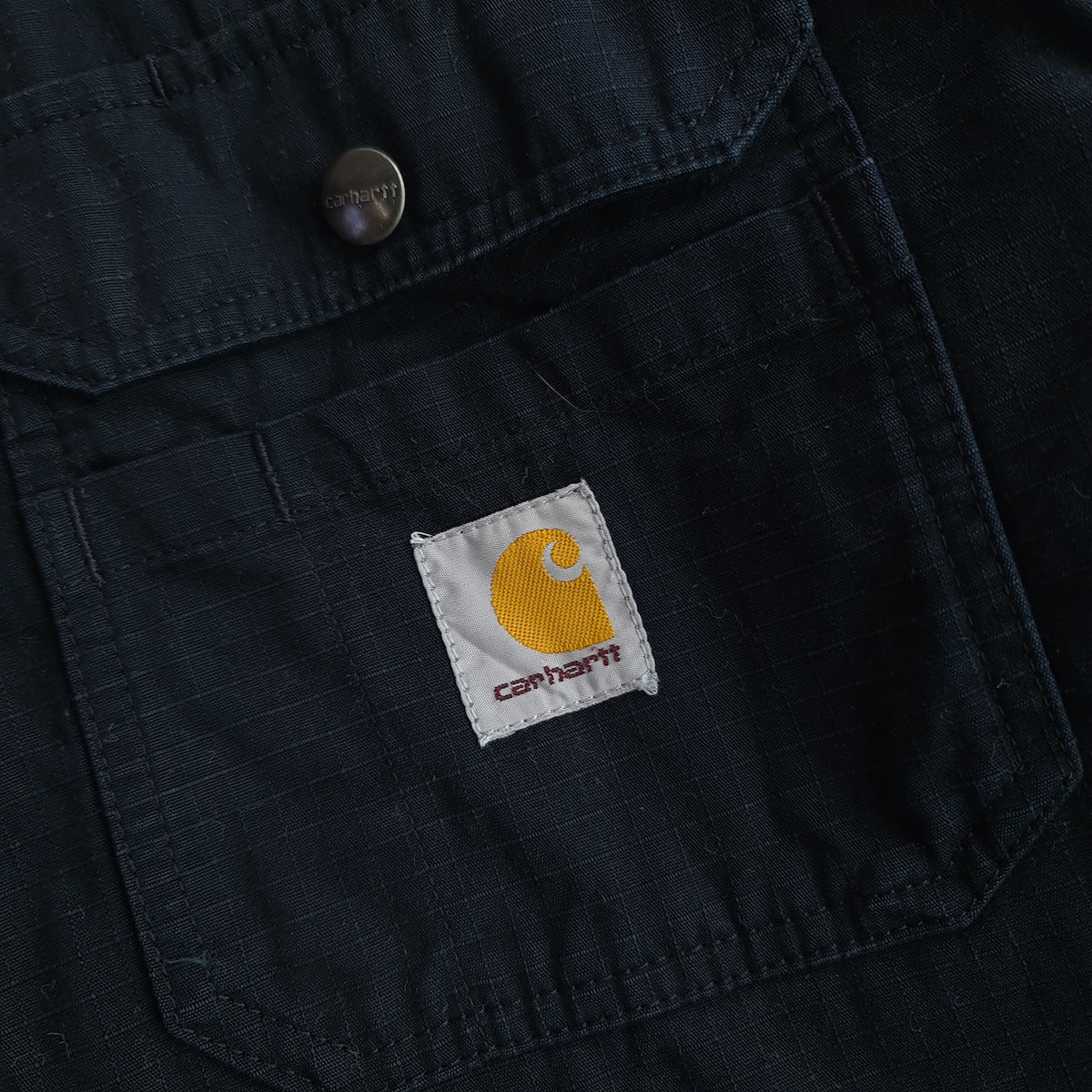 Carhartt Denim Snap Front Shirt Jacket
