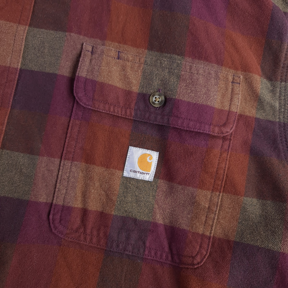 Carhartt Loose Fit Heavyweight Checked Flannel Shirt