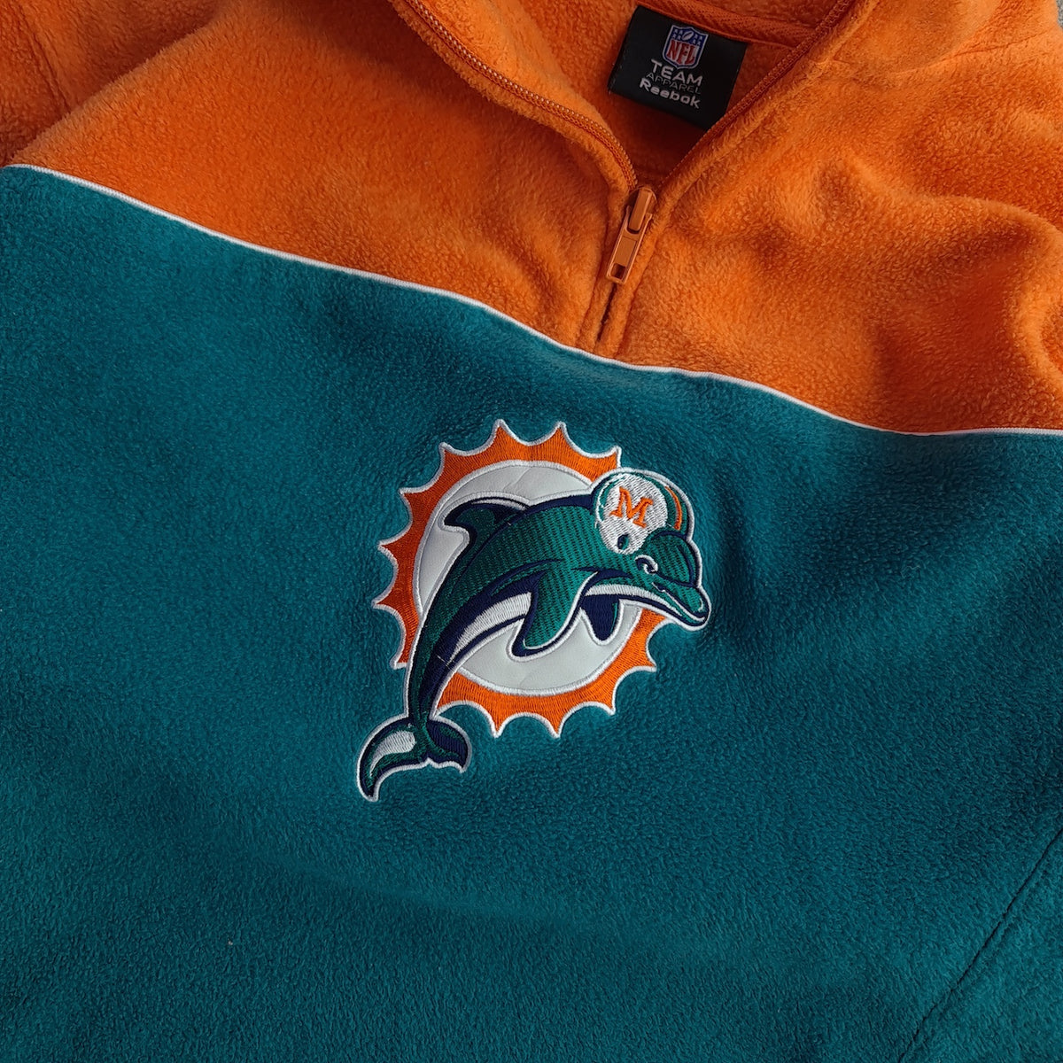 Y2K Reebok Miami Dolphins NFL Team 1/4 Zip Fleece