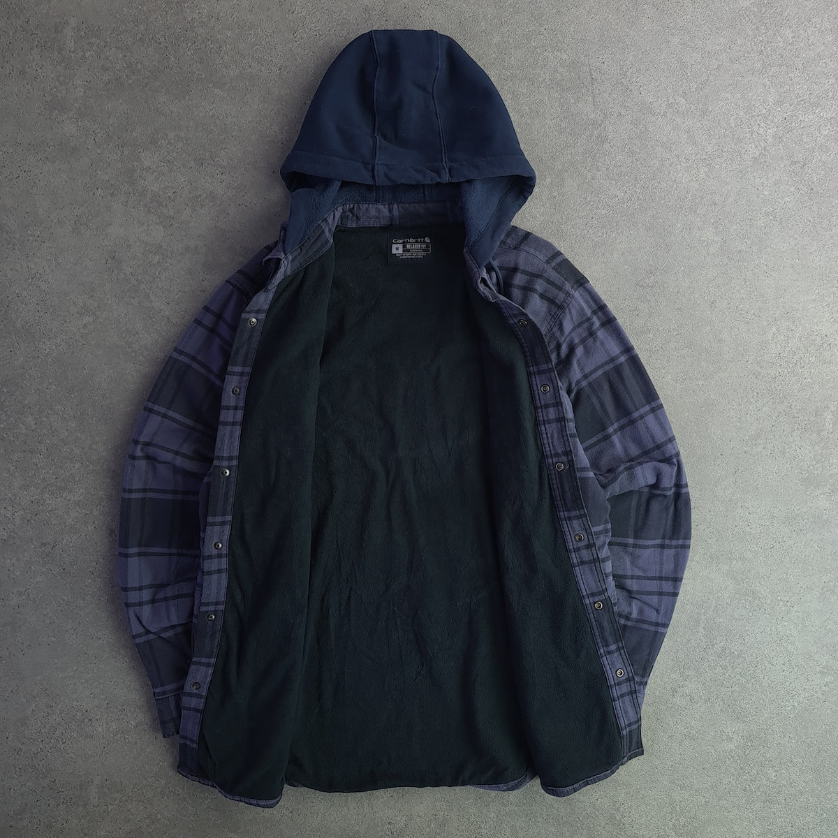 Carhartt Relaxed Fit Hooded Flannel Shirt Shacket