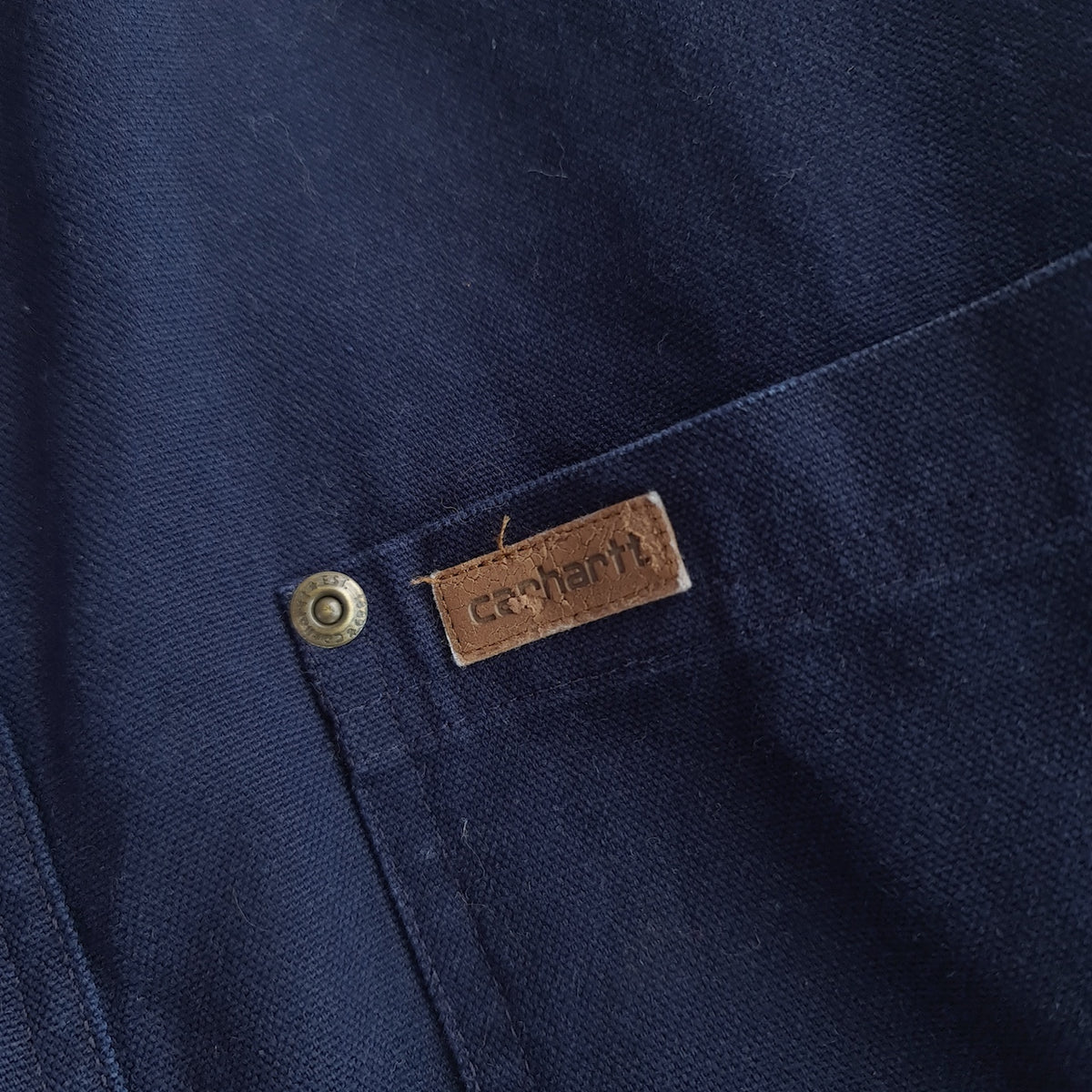 Carhartt Denim Snap Front Shirt Jacket