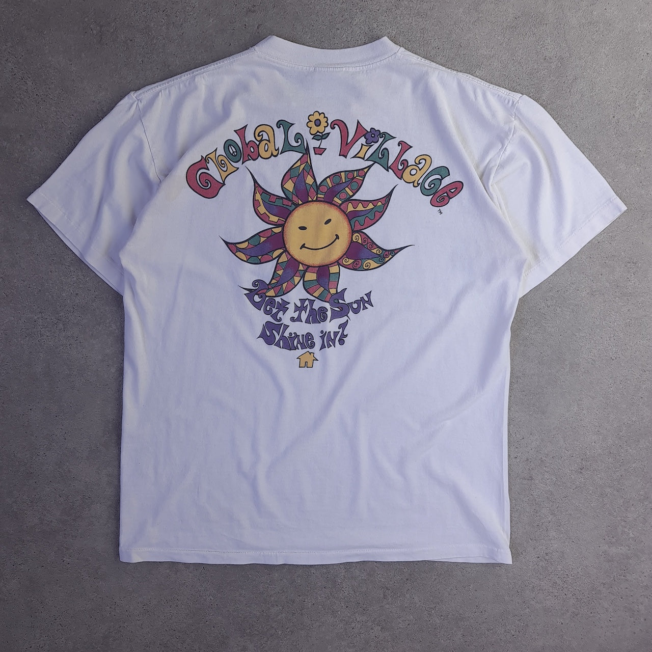 Vintage Global Village Let the Sun Shine in Single Stitch Back Print T-Shirt