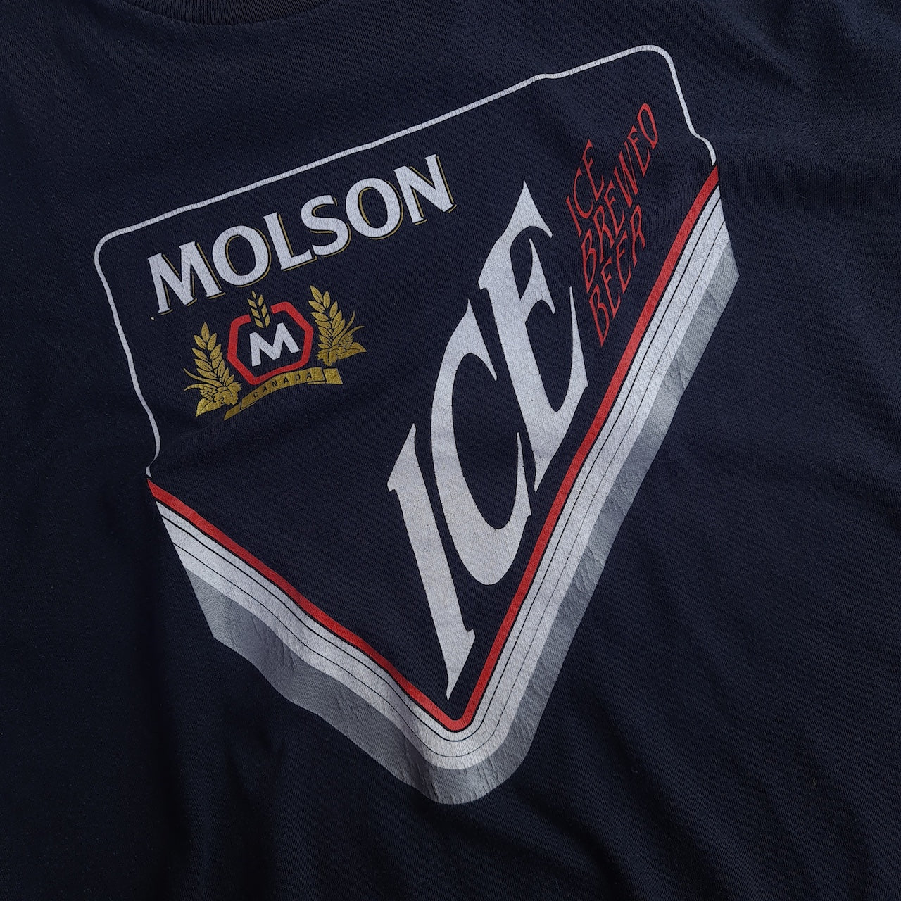 Vintage Molson Ice Brewed Beer T Shirt
