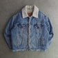 Vintage Levi's Distressed Sherpa Denim Jacket