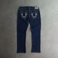 Y2K True Religion Rainbow Gina Low Rise Kick Flare Jeans