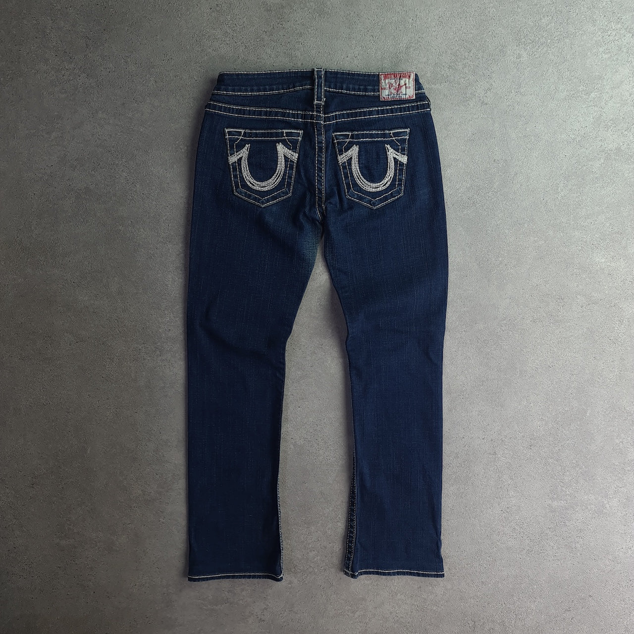 Y2K True Religion Rainbow Gina Low Rise Kick Flare Jeans