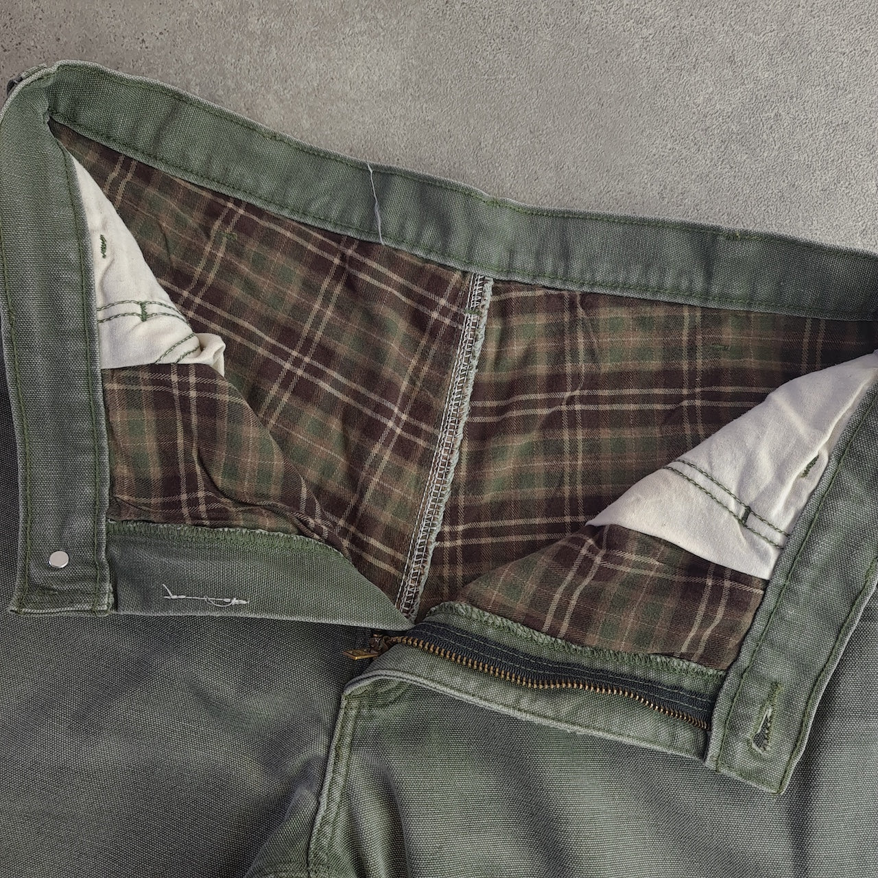 Carhartt Lined Distressed Carpenter Jeans