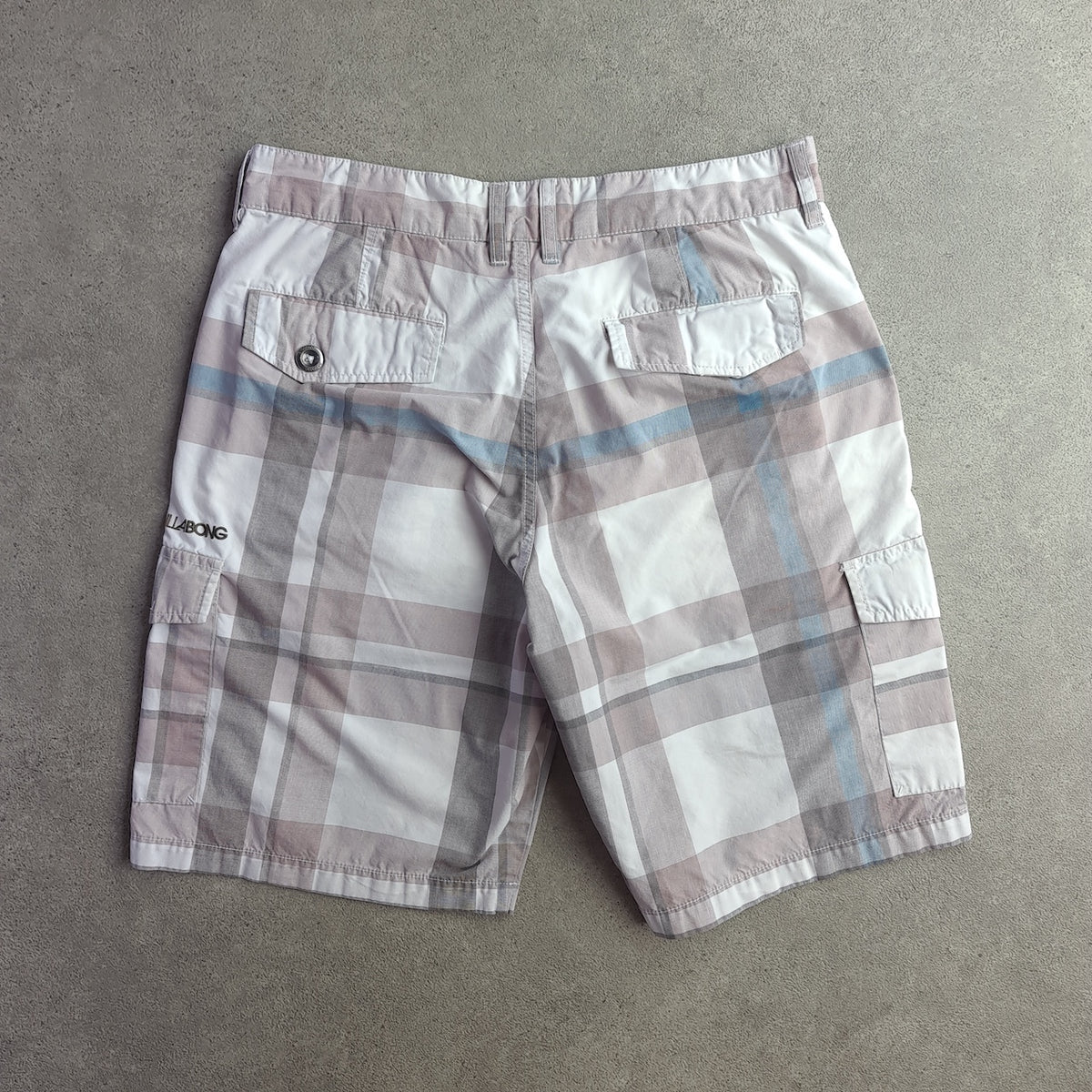Vintage Y2K Billabong Doozer Checked Cargo Shorts