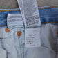 Levi's 501 Distressed Light Wash Jeans