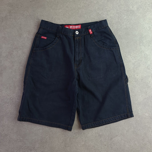 Vintage Y2K JNCO Red Label Embroidered Carpenter Denim Jorts