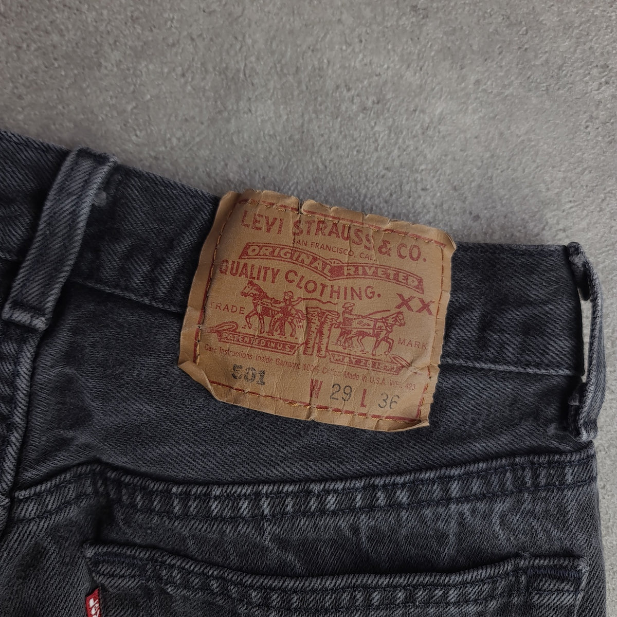 Vintage 90s Levi's 501 Black Wash High Waist Jeans