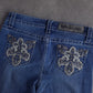 Y2K Rich Girl Embellished Mid Rise Bootcut Jeans
