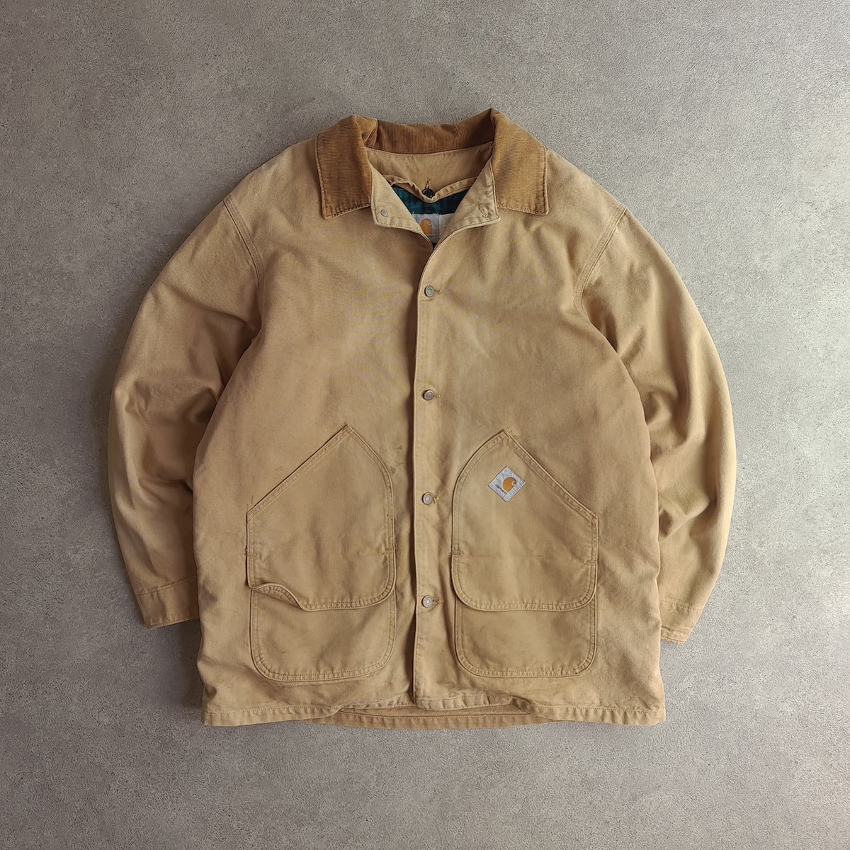 Vintage 90s Worsterlon Button-Out Lined Barn Coat