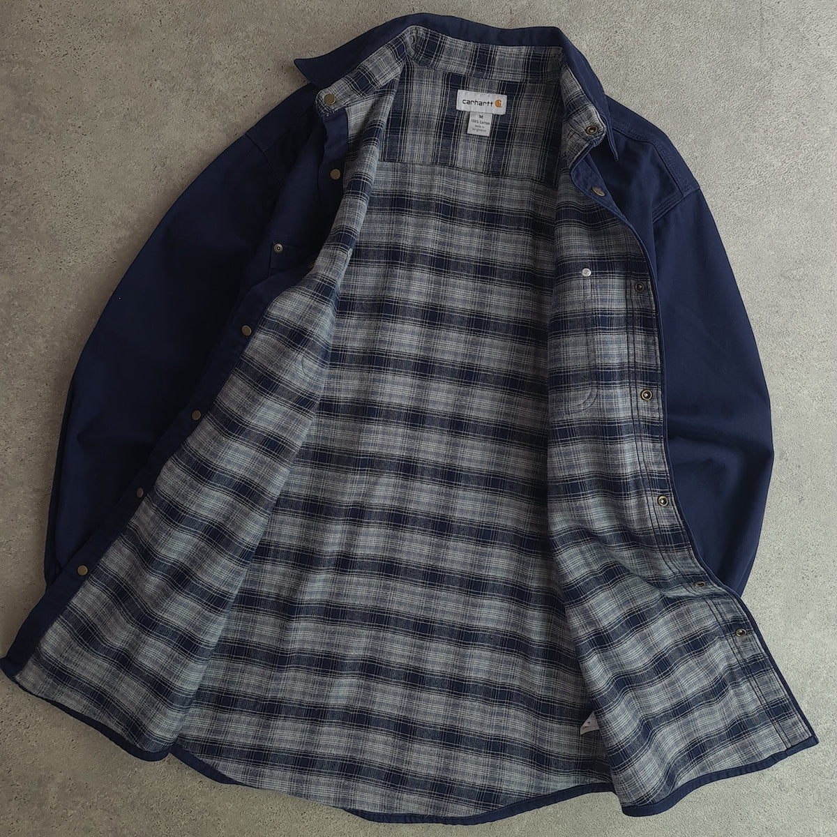 Carhartt Denim Snap Front Shirt Jacket