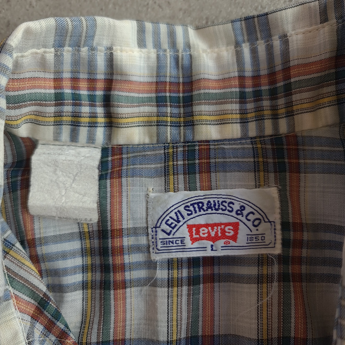Vintage 70s Levi's Plaid Pearl Snap Western Shirt