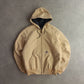 Vintage 90s Carhartt Active Quilt Lined Hooded Jacket