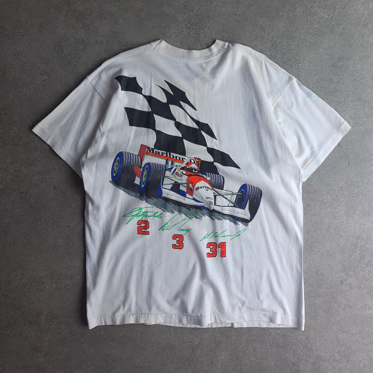 Vintage 1994 Marlboro Elkhart Lake Racing T-Shirt