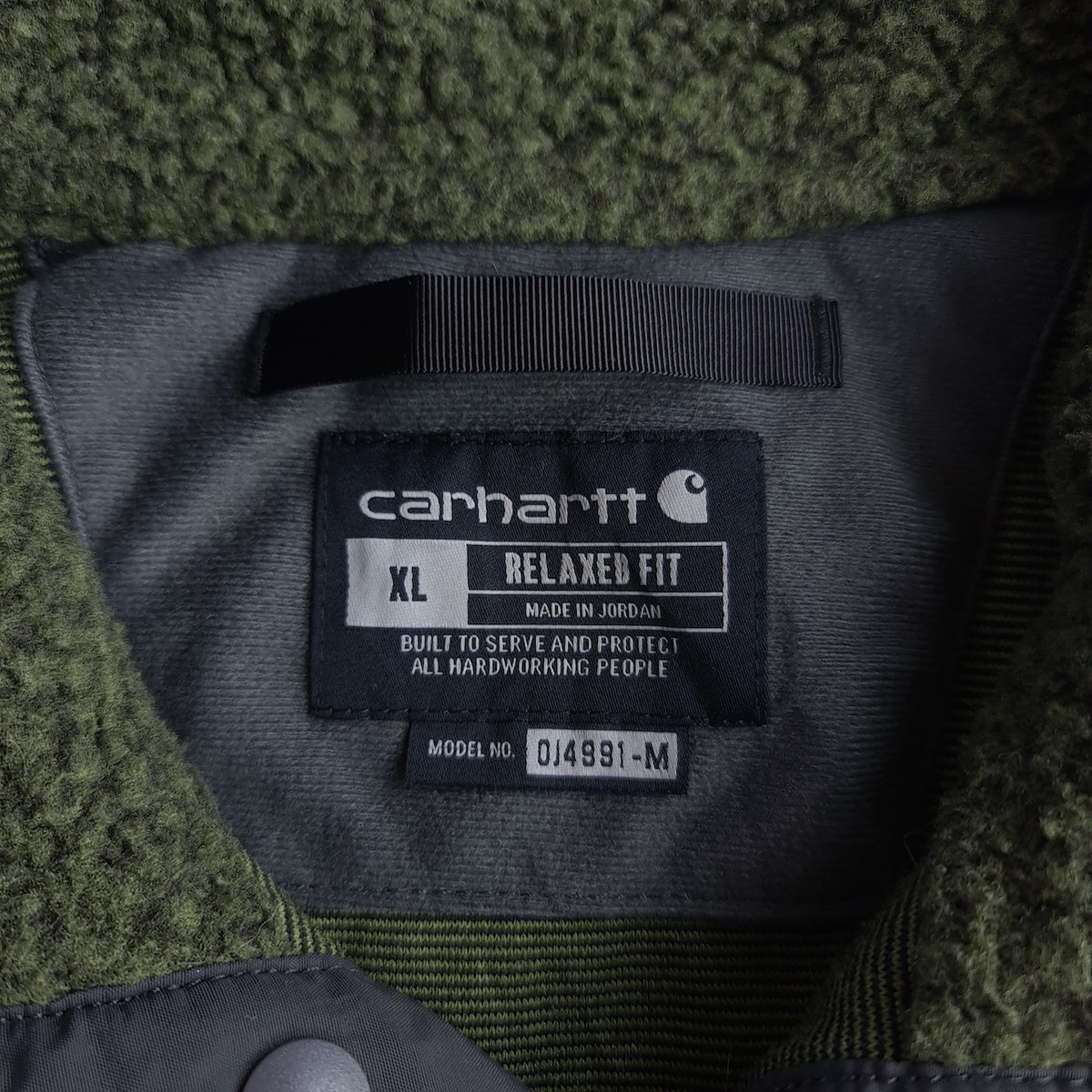 Carhartt 104991 Relaxed Fit Snap T Sherpa Fleece