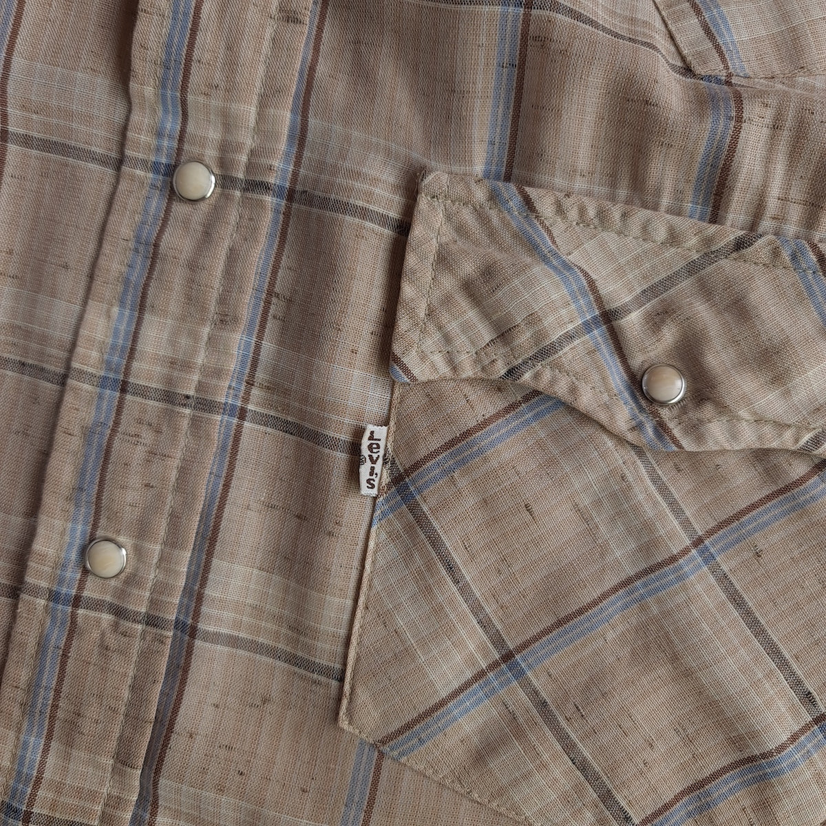 Levi's Regular Fit Short Sleeve Flannel Shirt