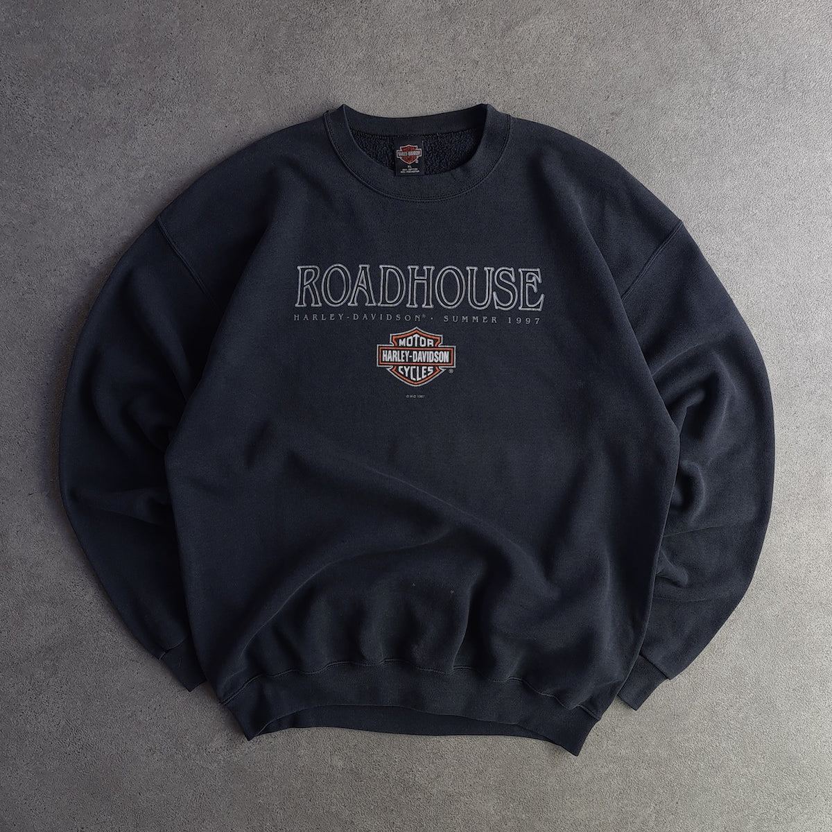 Vintage 1997 Harley Davidson Roadhouse Sweatshirt