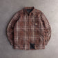Carhartt Relaxed Fit Sherpa Lined Flannel Check Shirt Jacket