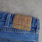 Levi's 501 Distressed Medium Wash Jeans