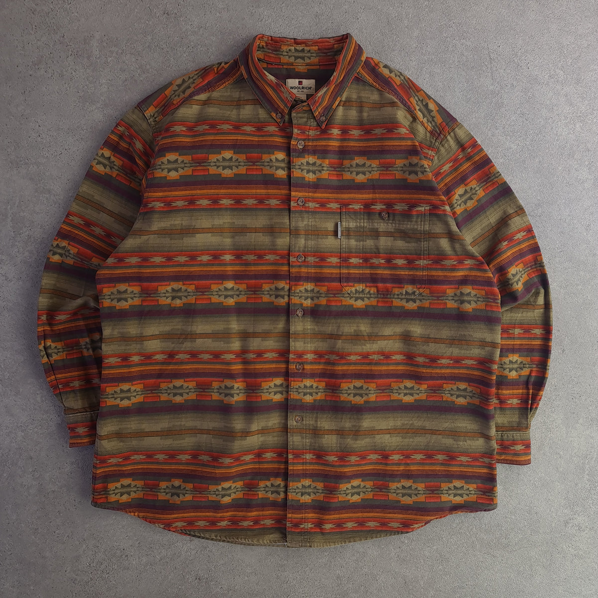 Woolrich Long Sleeve Aztec Patterned Shirt
