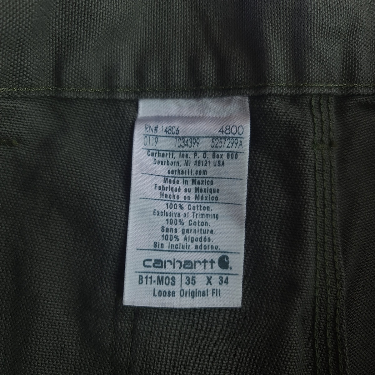Carhartt Loose Original Fit Carpenter Pants