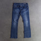 Y2K Miss Me J55672B2 Mid Rise Boot Cut Embroidered Jeans