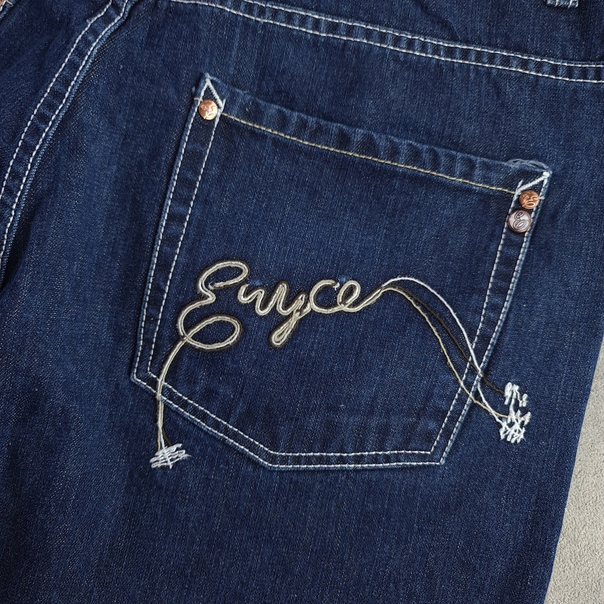 Vintage Y2K Enyce Baggy Embroidered Denim Jorts
