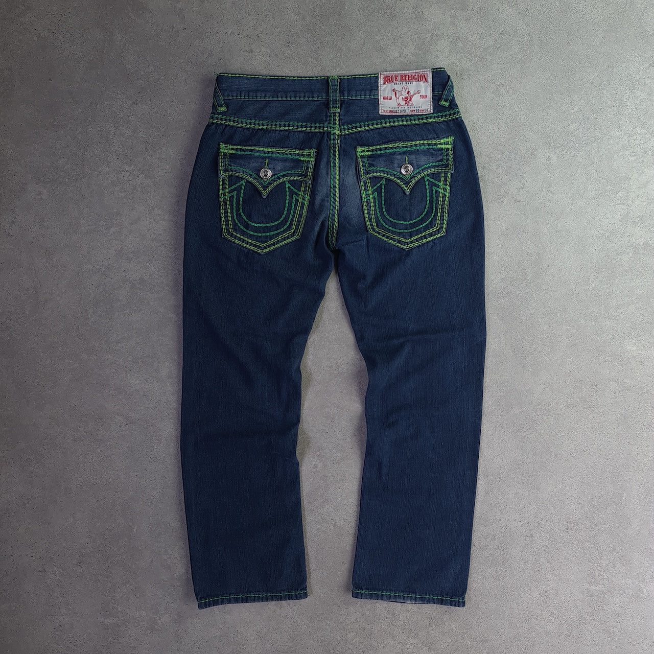 Y2K True Religion Ricky Super T Relaxed Straight Jeans