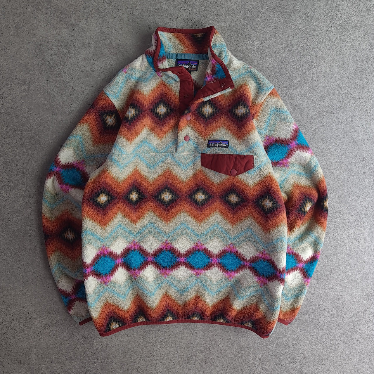 Patagonia Patterned Synchilla Snap T Fleece